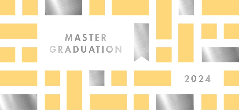 Master Graduation - yellow and silver pattern