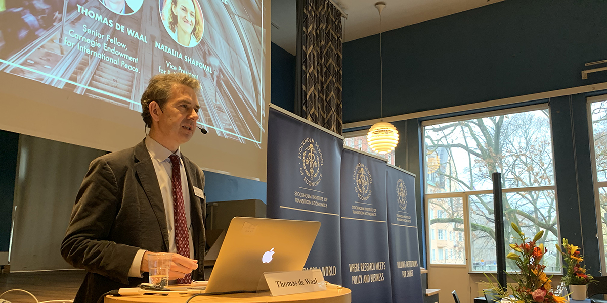 Thomas de Waal presentation during Development Day 2019