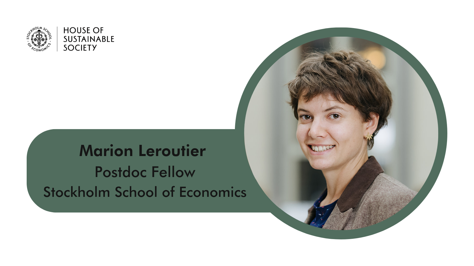 Portrait of Marion Leroutier, Postdoc Fellow at Stockholm School of Economics