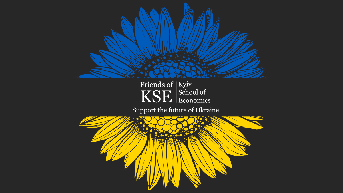 Av vactor image of a sunflower with the colors of the Ukraine flag