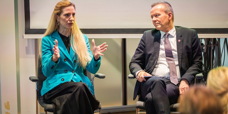 Svitlana Zalishchuk and Mikael Frisell