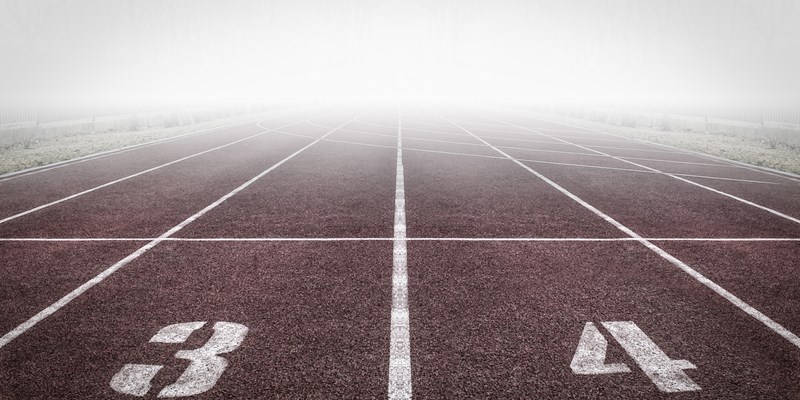 Track and field with numbers