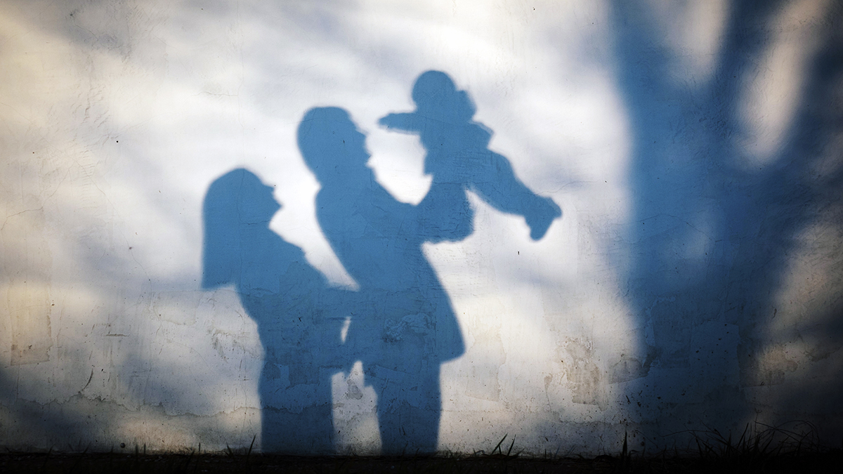 Shadow family portrait.