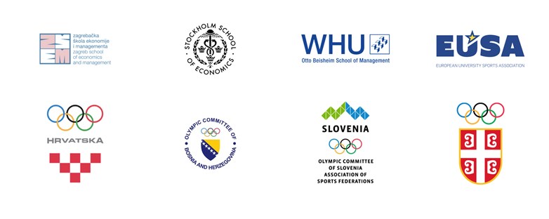 logos of partners collection white