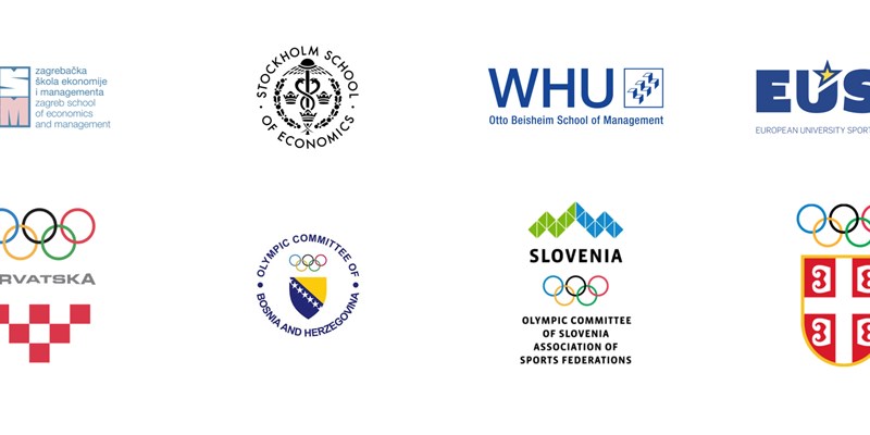 logos of partners collection white