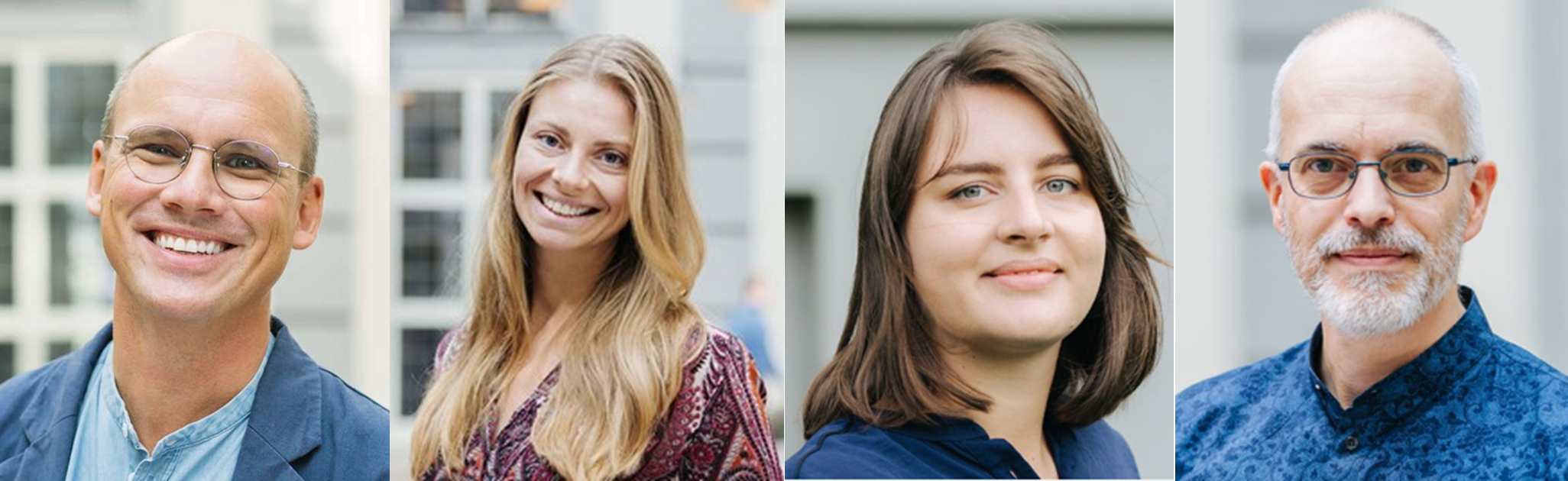 Picture of researcher Robert, Ulrika, Chloe and Mark