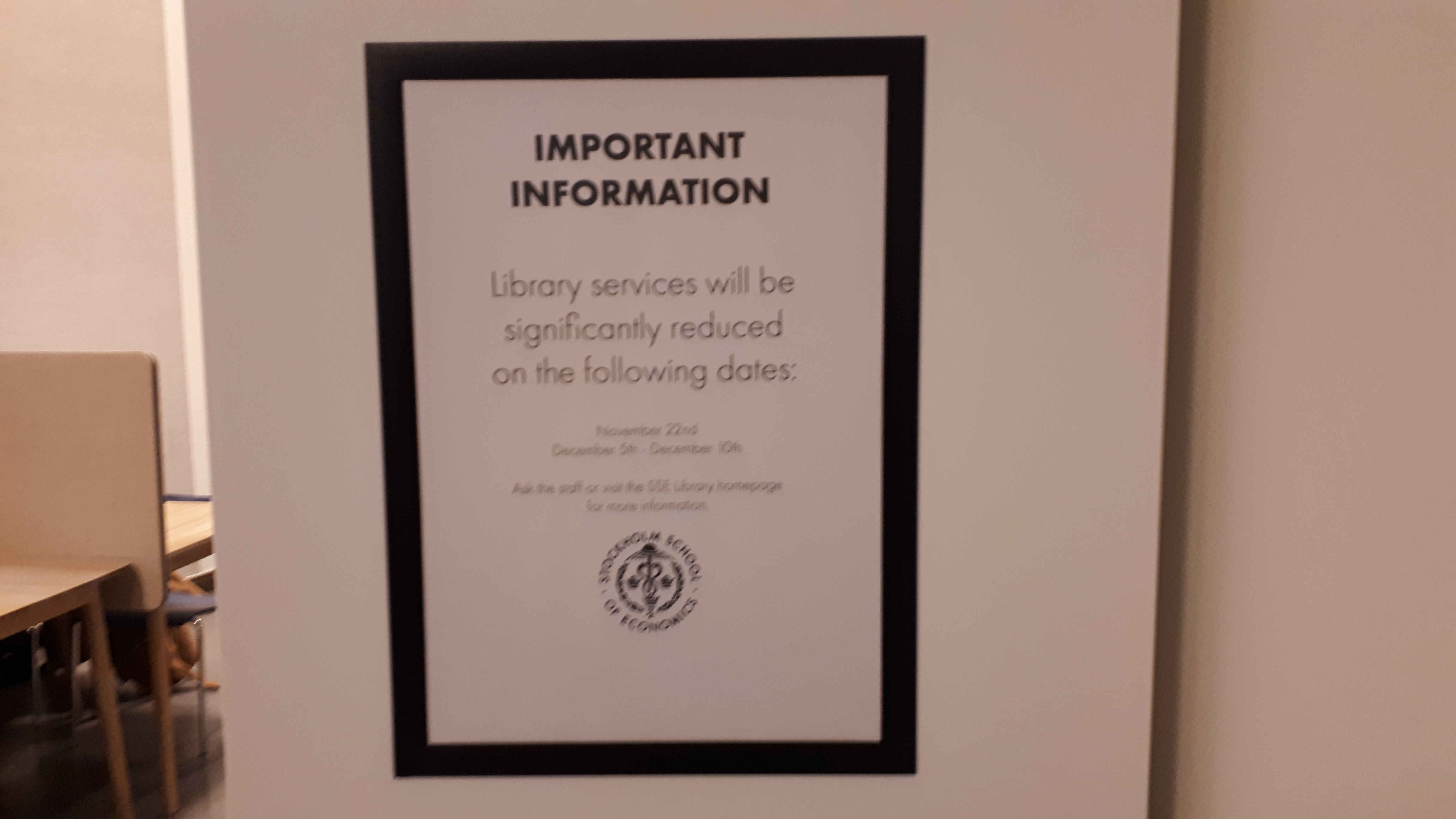 Sign Shutdown of Services