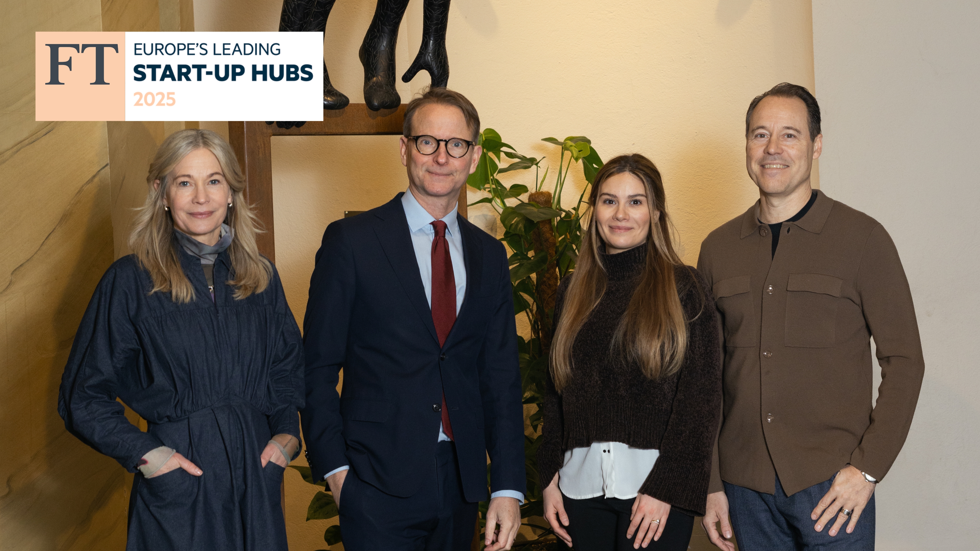 Photo of Sara Öhrvall, Lars Strannegård, Isabel Keulen, and Sebastian Knutsson