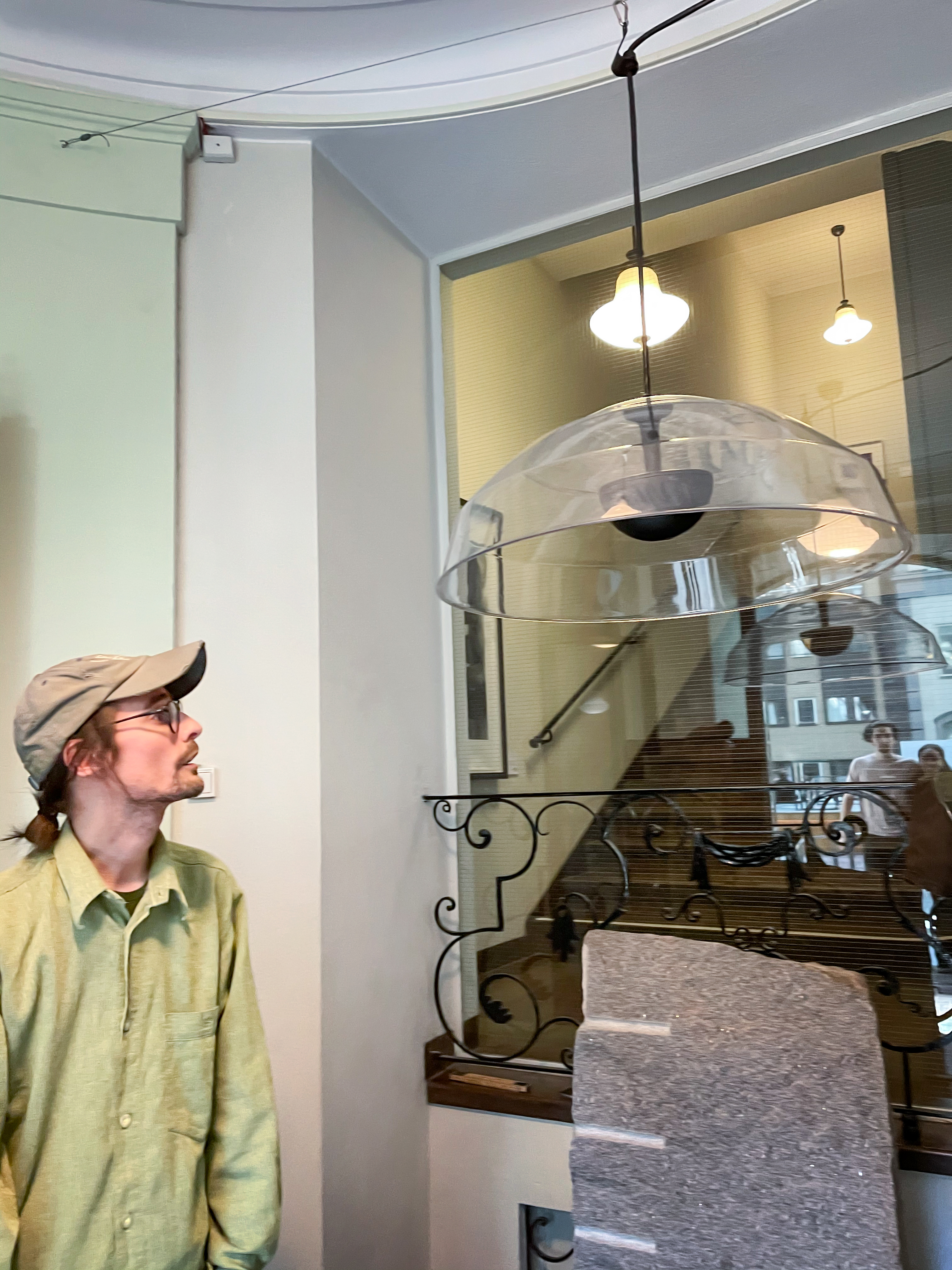 Jacob Broms Engblom and his installation