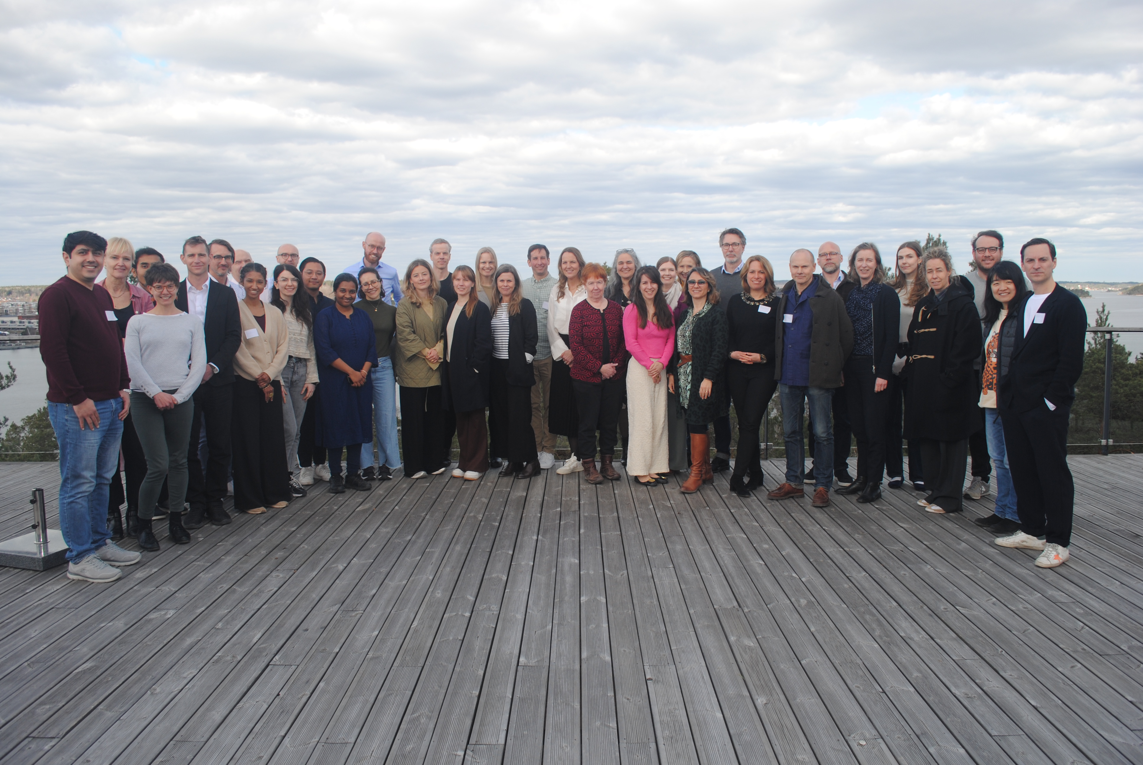 Group picture of affiliates and employees at the House of Sustainable Society
