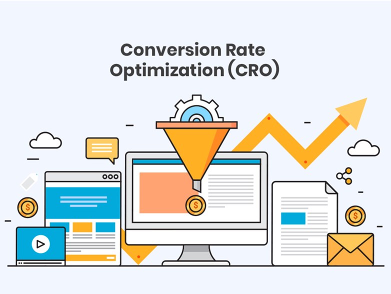 Info graphic on Conversion Rate Optimization  (CRO)
