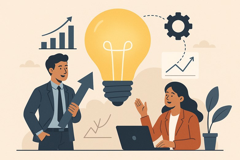 Illustration of business innovation