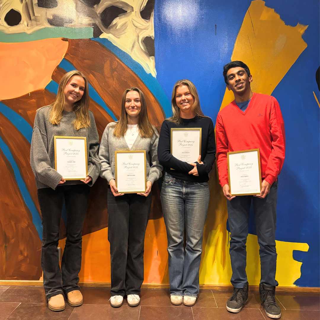 Best Company project 2025 students in Systembolaget Retail Club