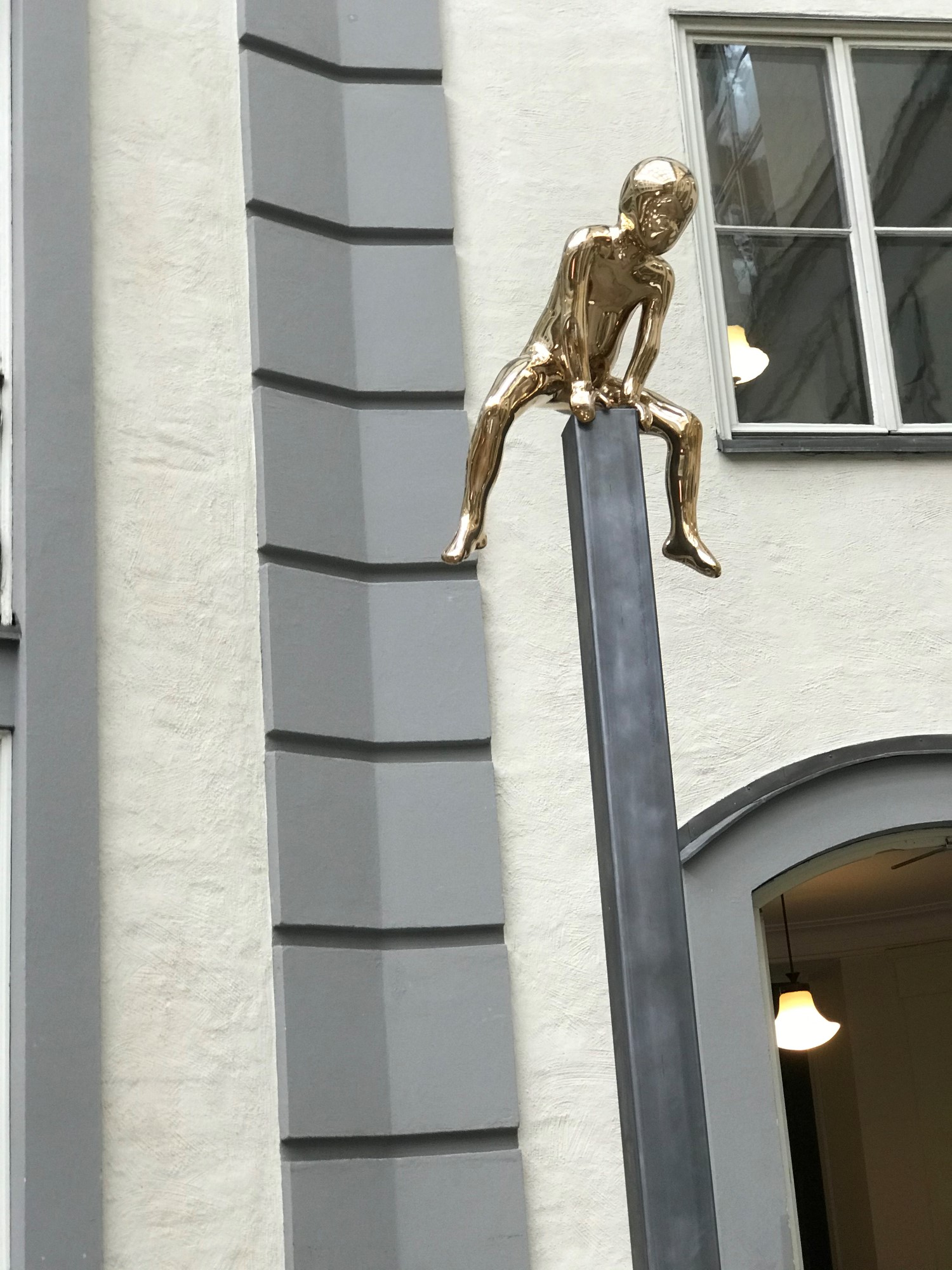 Leap of Faith sculpture at the school