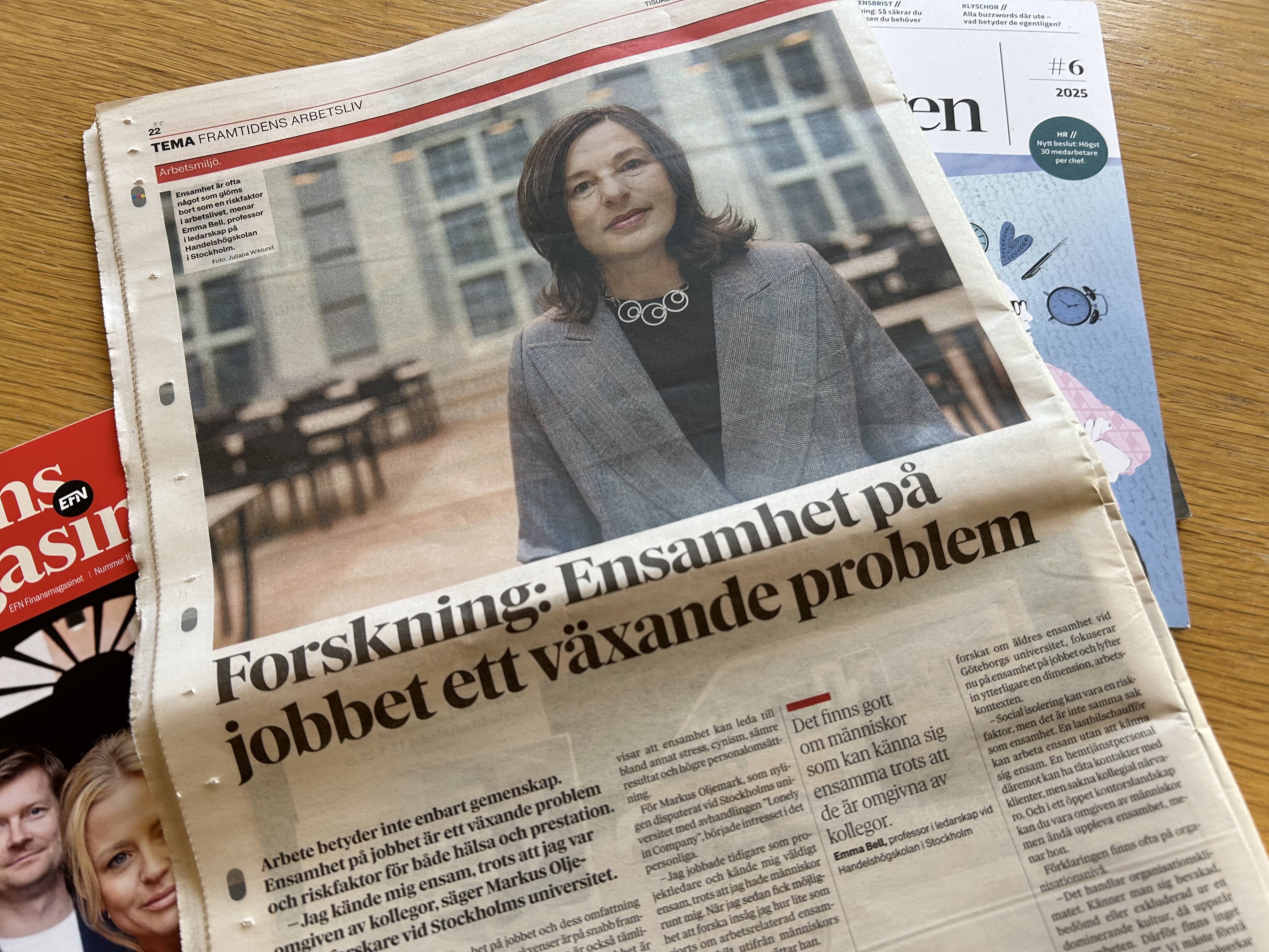 Emma Bell's article in DN