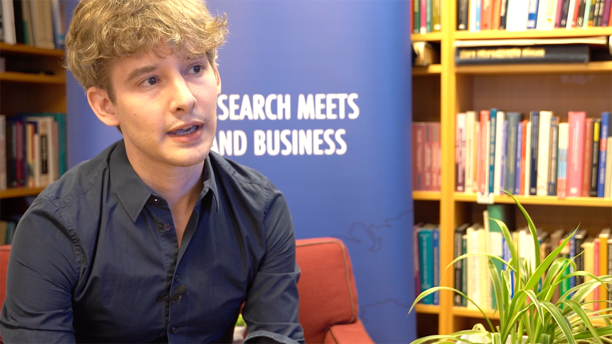 Jonathan Lehne during the interview