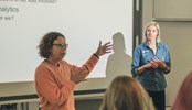 two women presenting