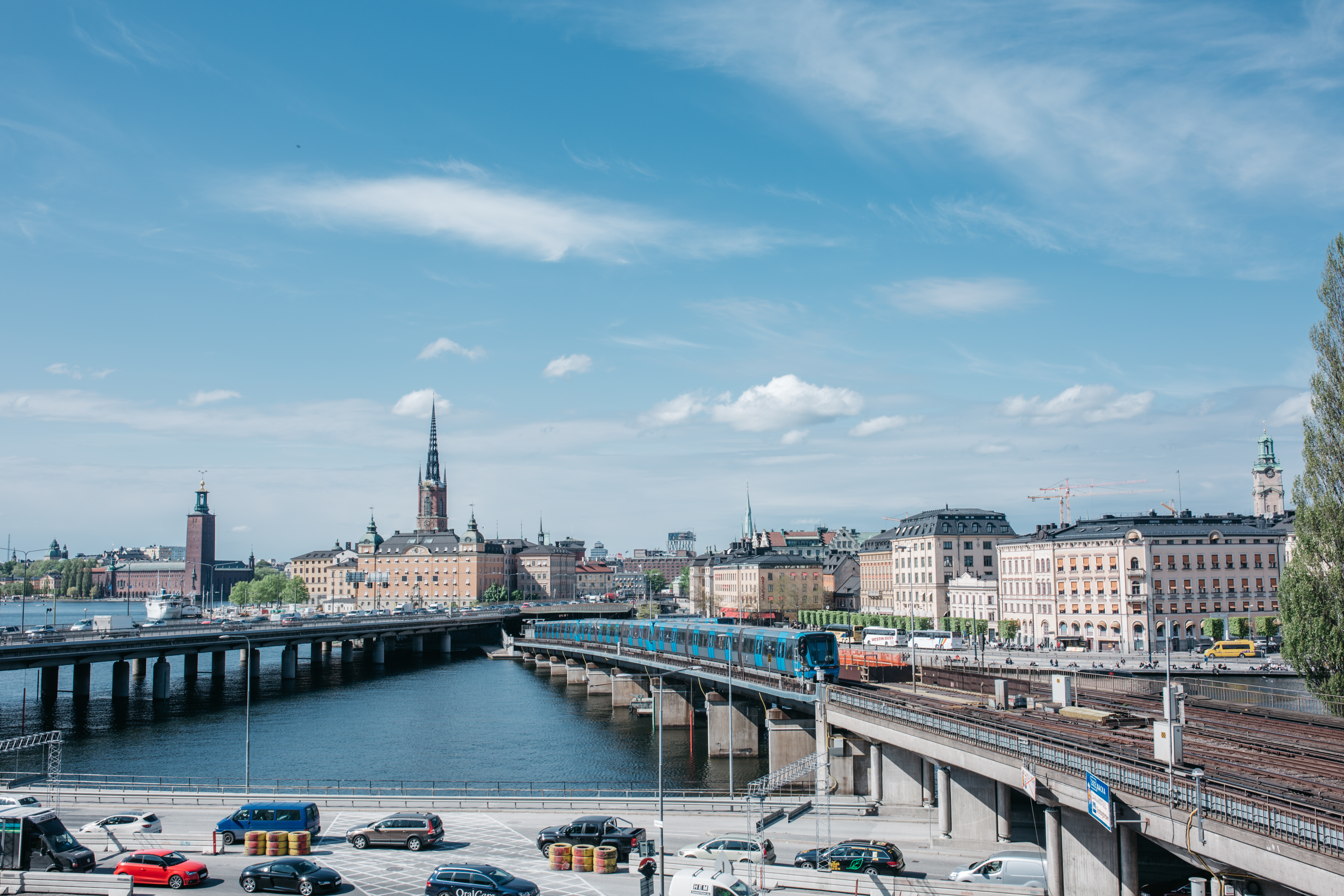 Stockholm in the spring view