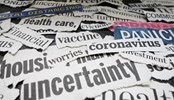 Corona Virus and economy-related newspaper headlines