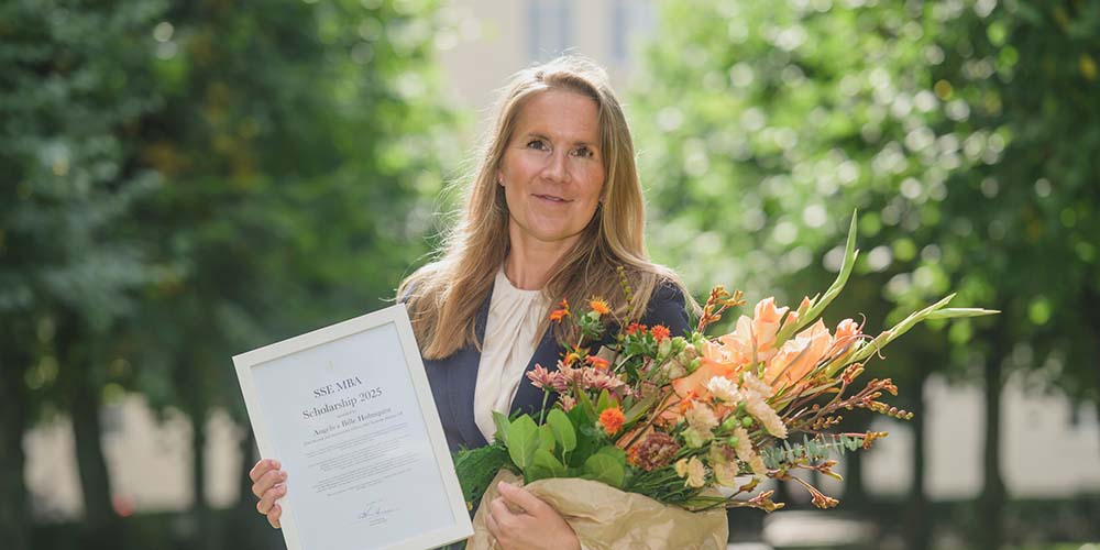 Angelica Bille Holmquist recipient SSE MBA scholarship 2025