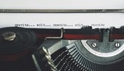 Rewrite and edit text on a typewriter