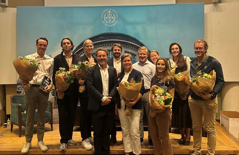 speakers  with flowers