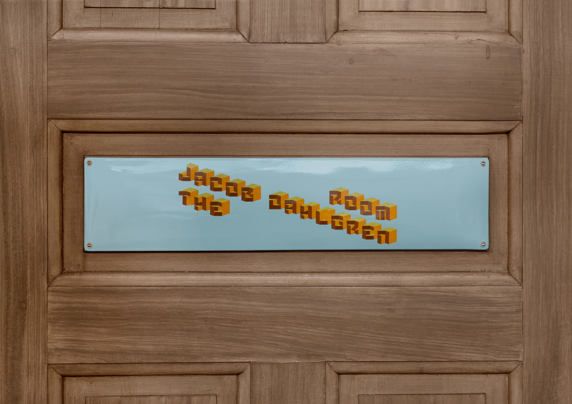 Jacob Dahlgren door sign