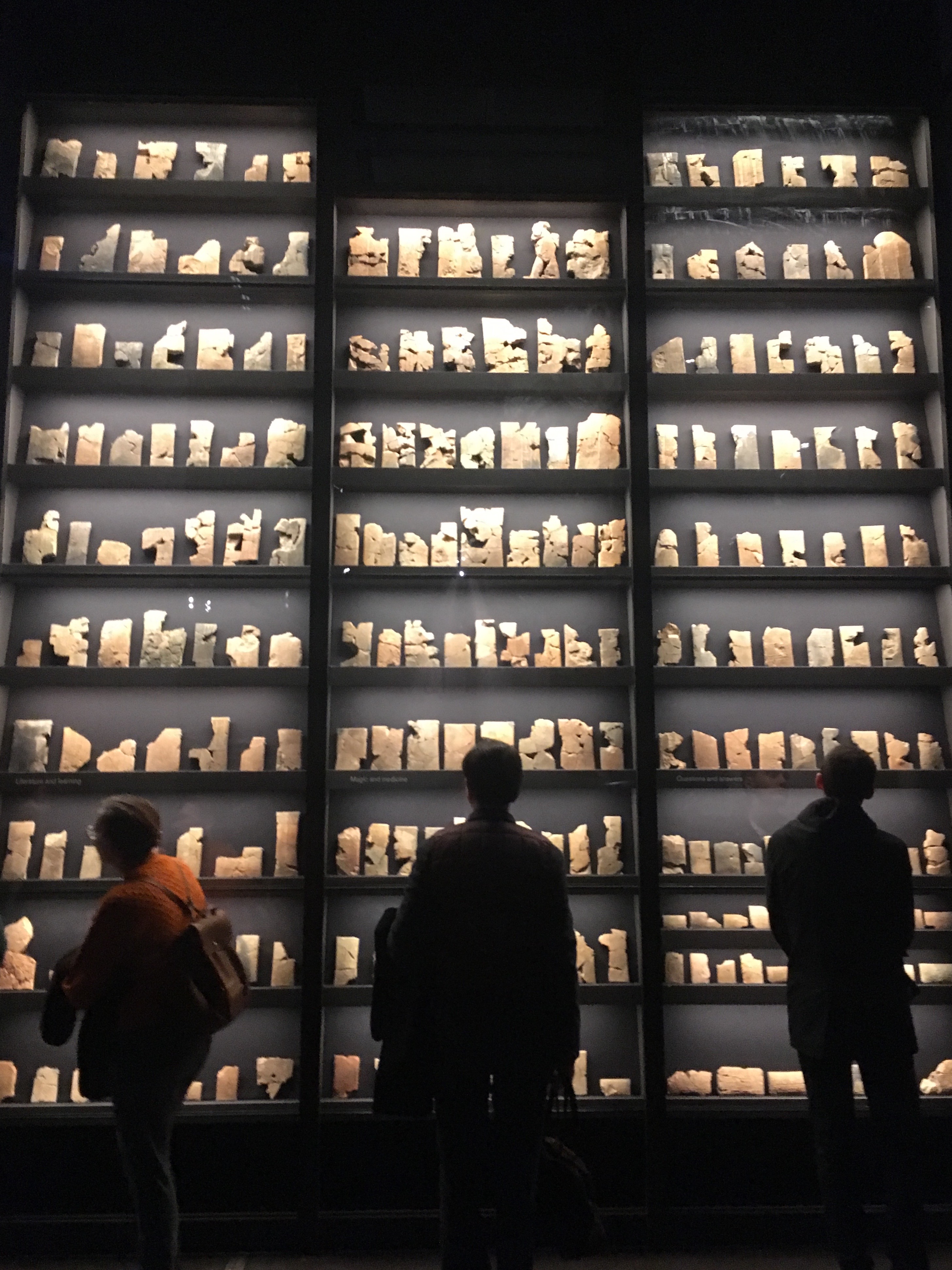 Tablets from Ashurbanipal's Library on display at the British Museum, London
