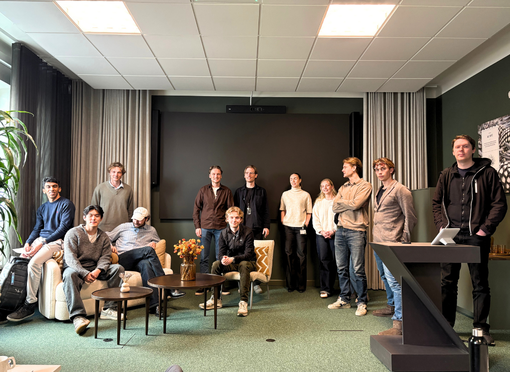 Students at a workshop at Systembolaget