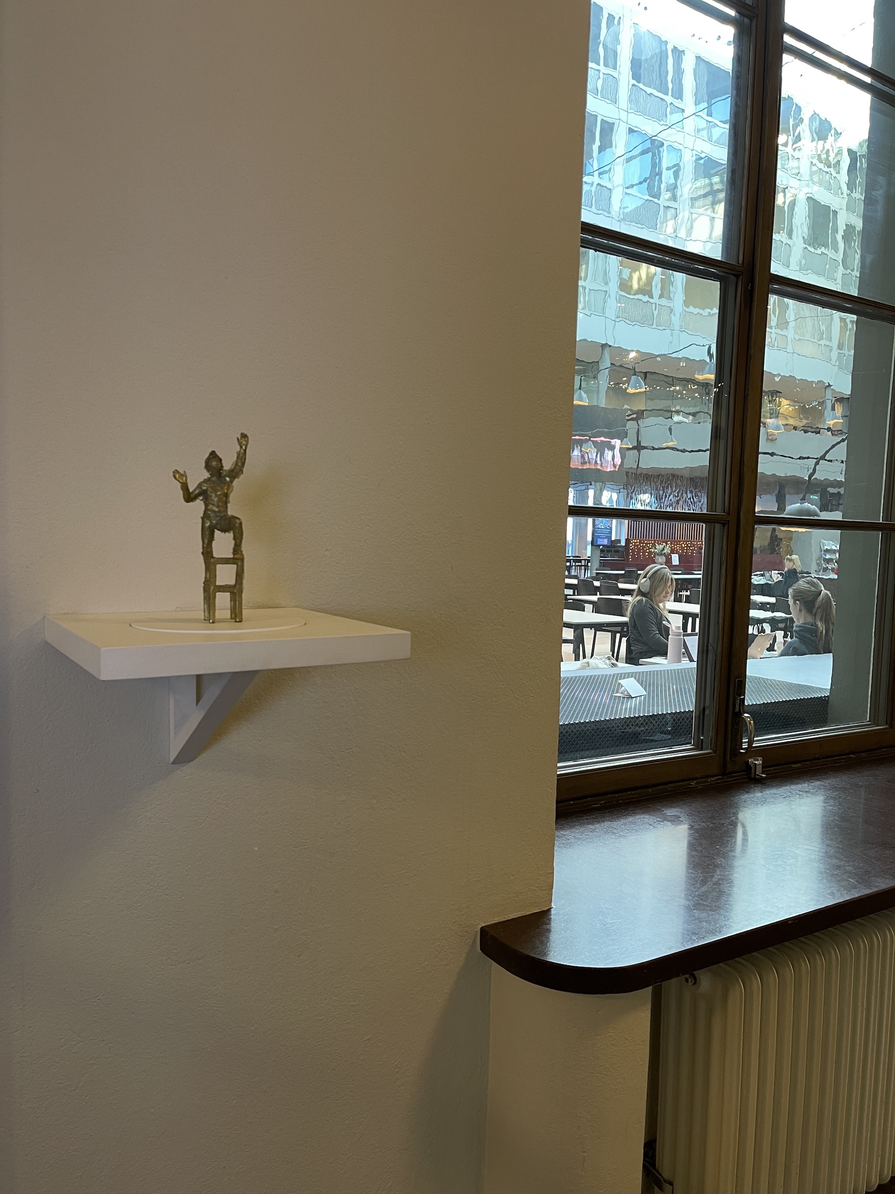 The artwork in the corridor