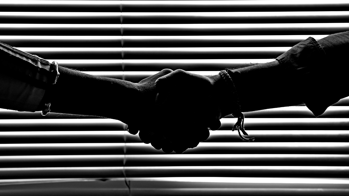 Handshake in the dark