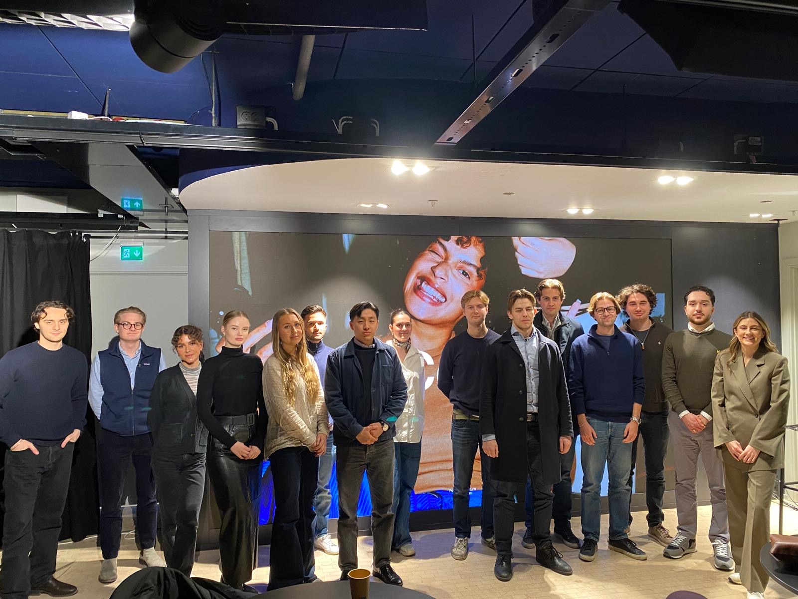 Group picture of students at the eComID offices