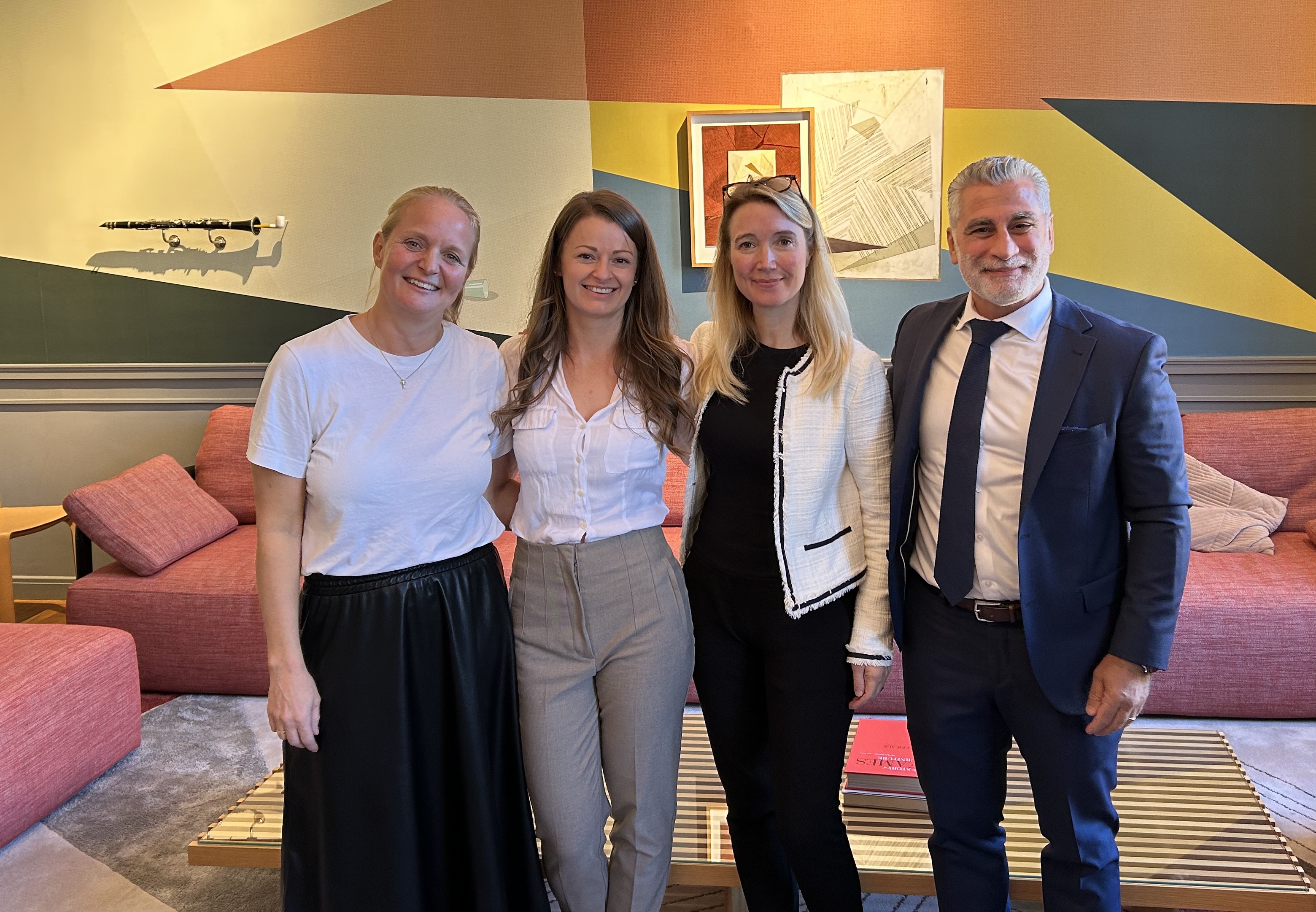 Charlotte Walker together with her supervisors  Associate Professor Frida Pemer, Professor Sara Rosengren and Senior Associate Professor Robert Demir