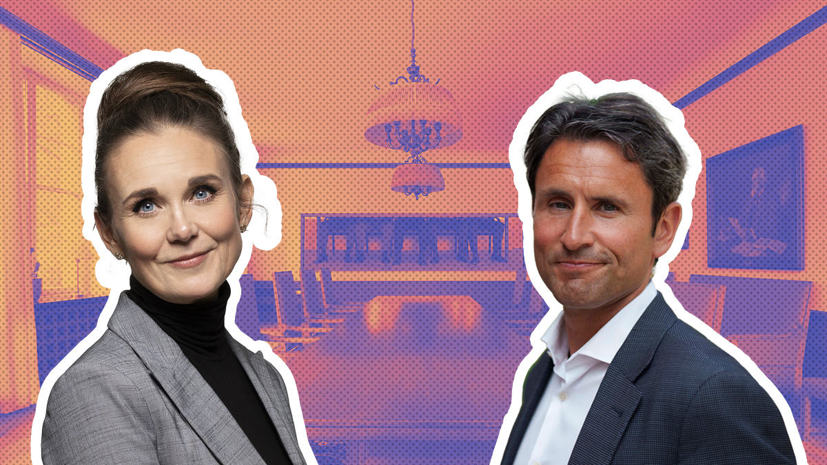 Photo of Christine Bäckström and Henrik Borelius