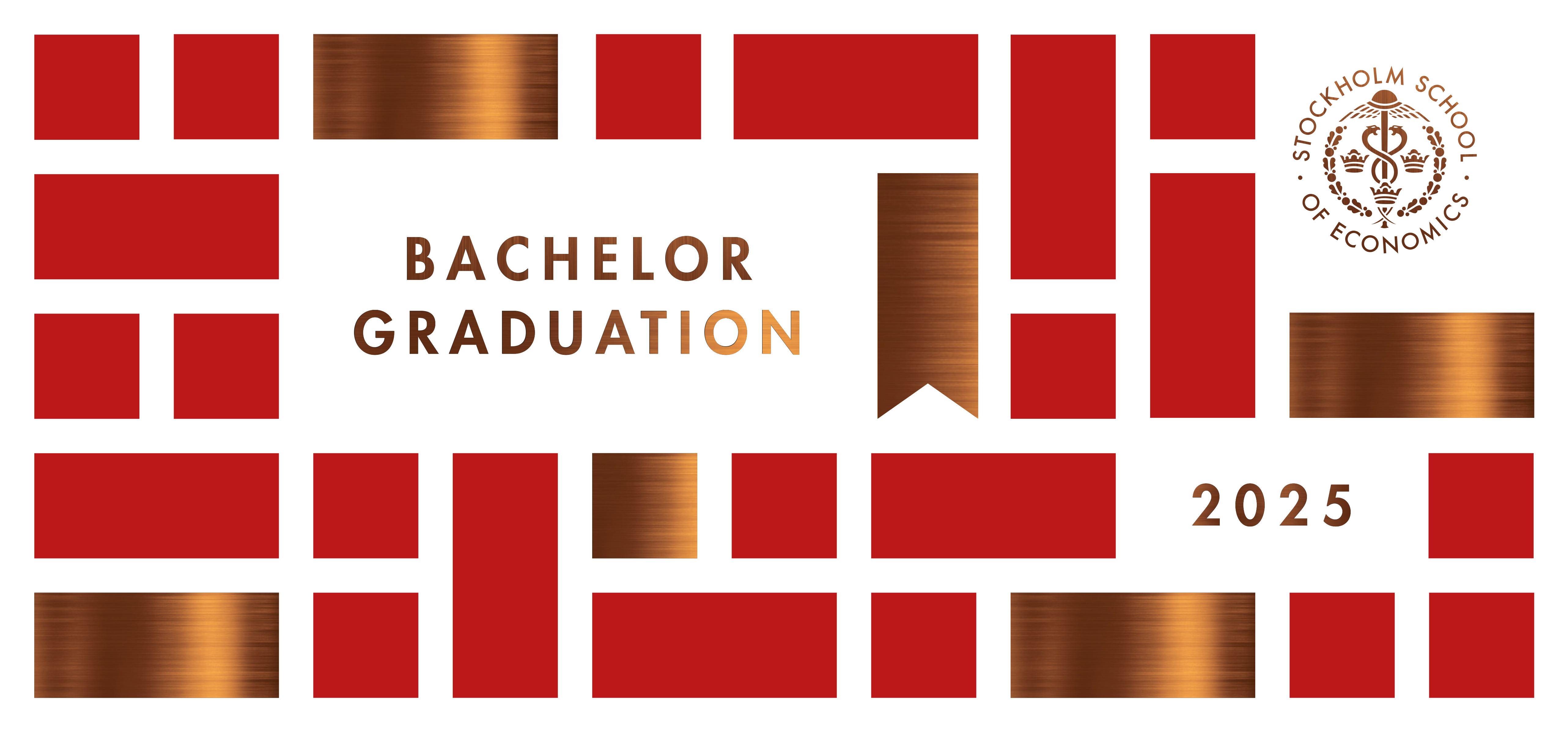 quare blocks in red - Bachelor Graduation 2025