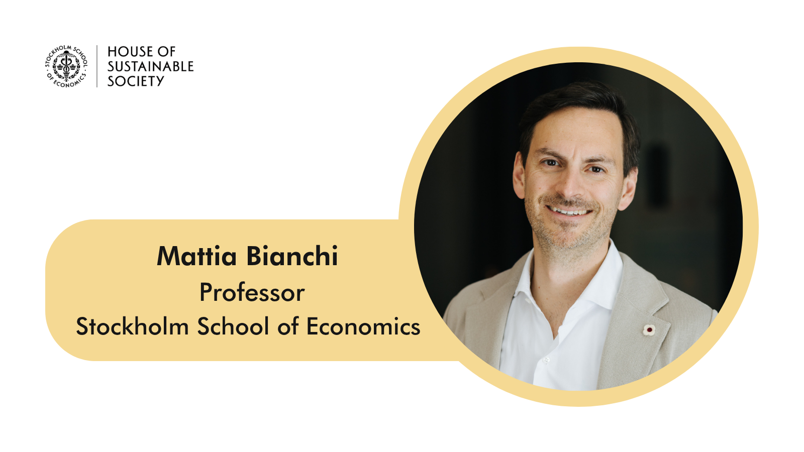 Portrait of Mattia Bianchi, Professor at Stockholm School of Economics