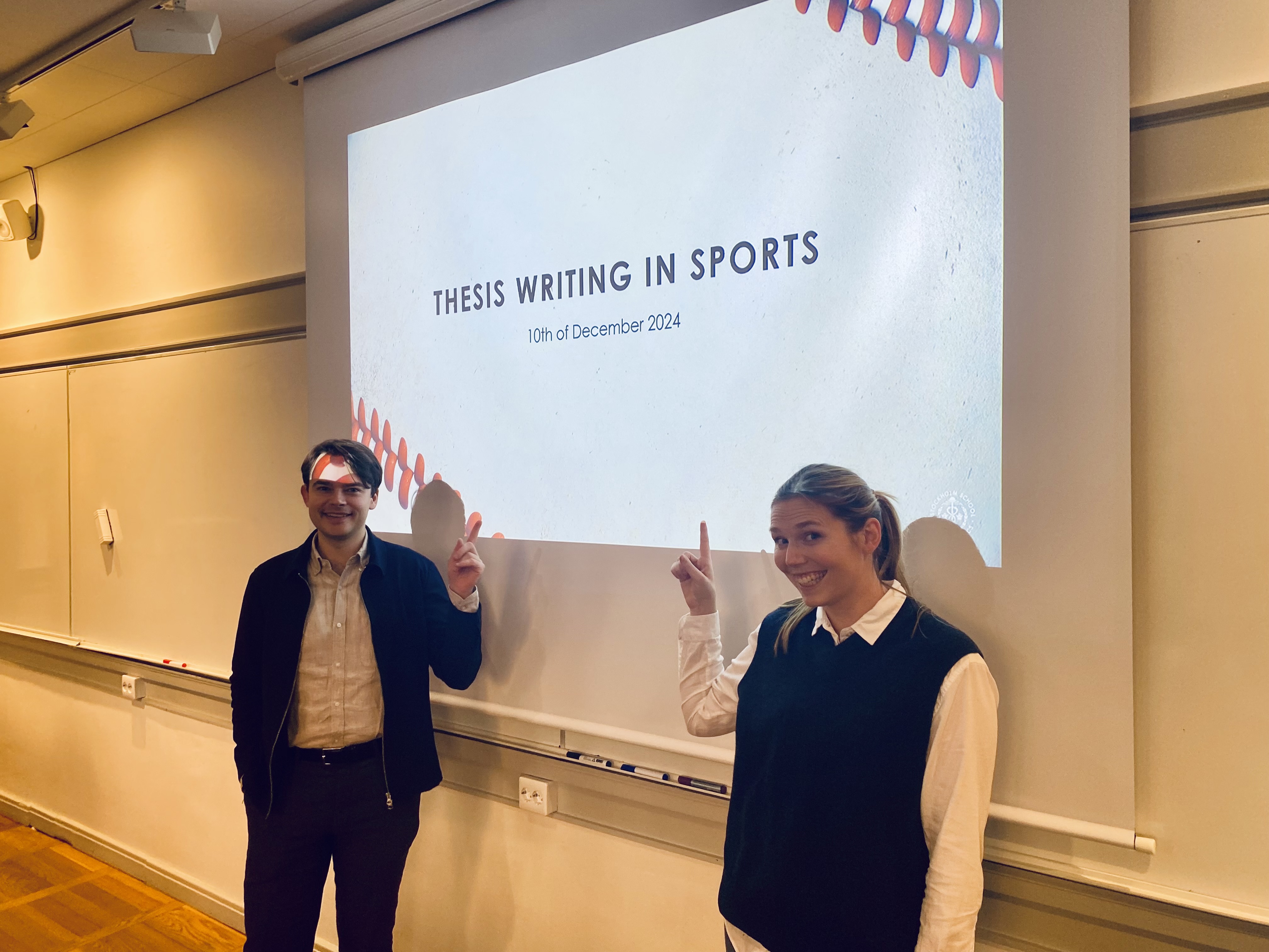 Fanny and Oliver presenting