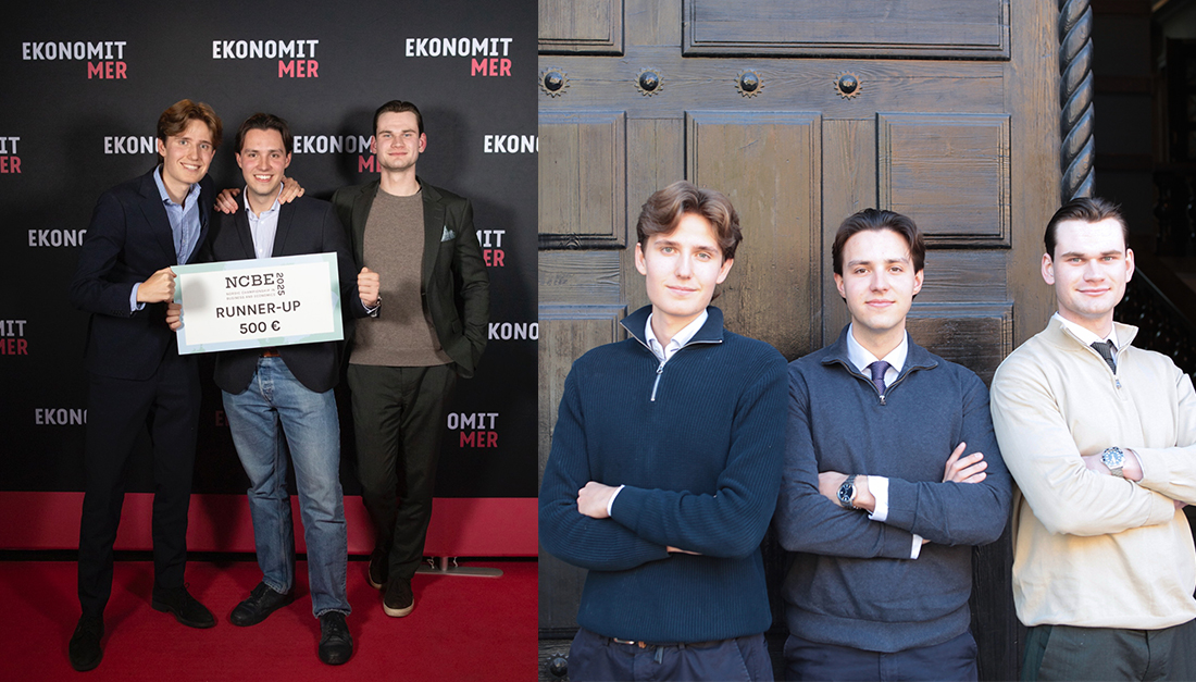 SSE students Emilio Martinez, Wiktor Granat and Axel Thor