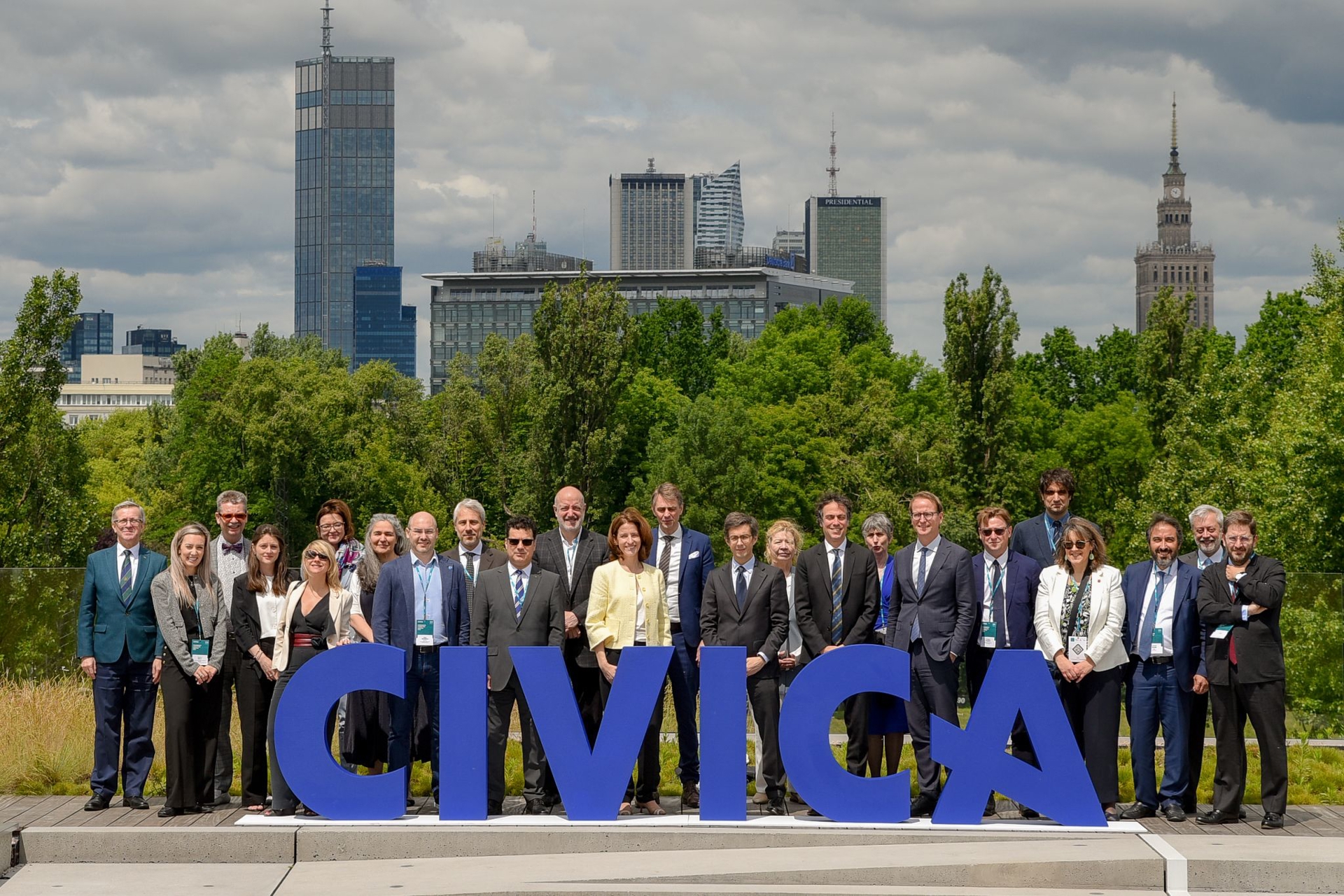 Lars Strannegård and the other CIVICA university presidents