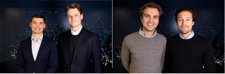 Pictures of the four winners