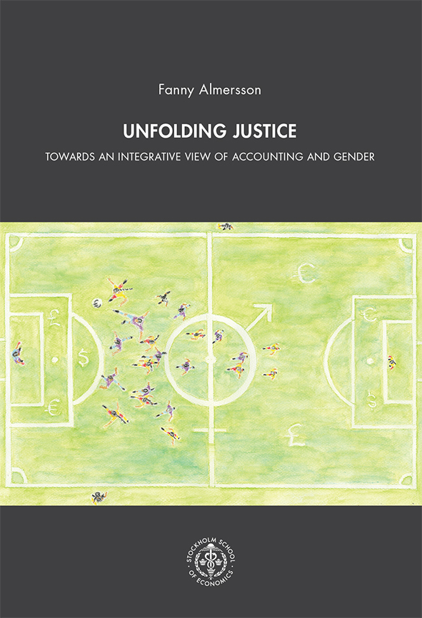 Book cover: an illustrated aerial view of a football field shows small scattered players and hand-painted currency symbols across the pitch in soft green and pastel tones.