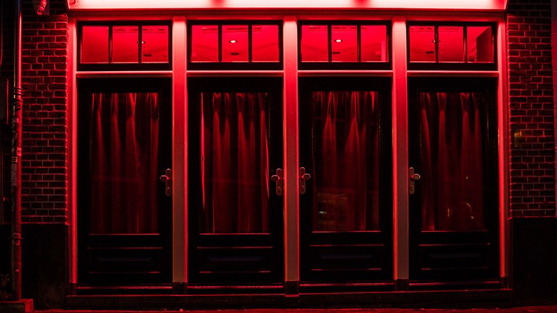 Red Light District in Amsterdam.