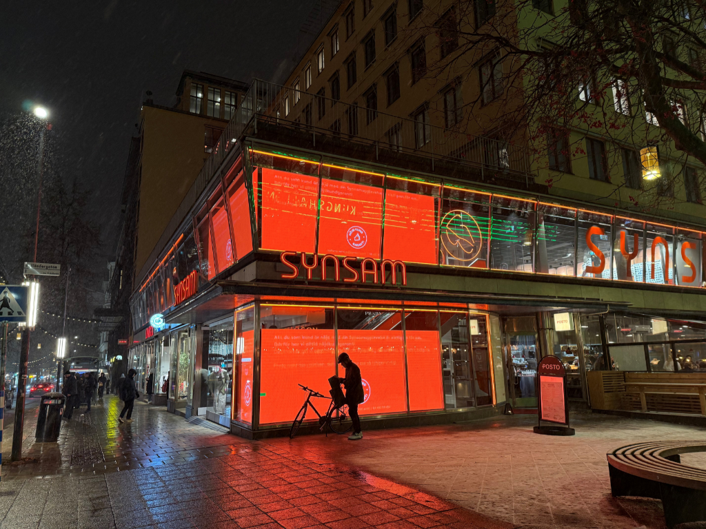Synsam flagship store at Hötorget in Stockholm.