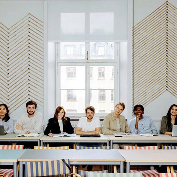students in class