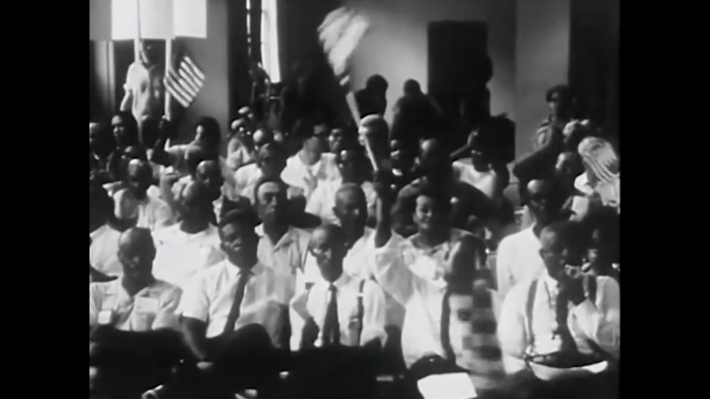 Still from Arthur Jafa's film, one frame of the found footage of African-American life that runs through the work.