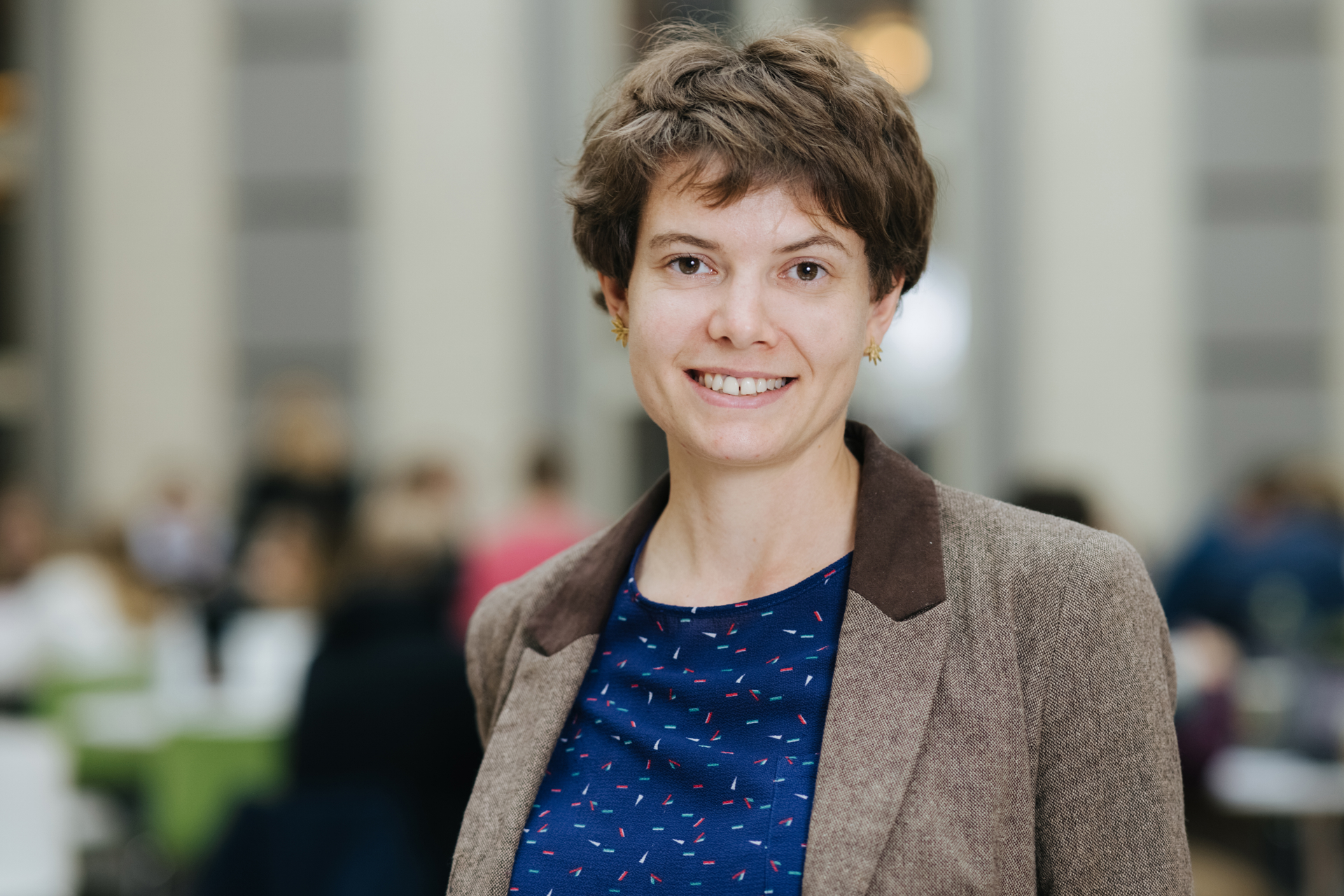 Portrait photograph of Marion Leroutier, affiliated researcher at the House of Sustainable Society.